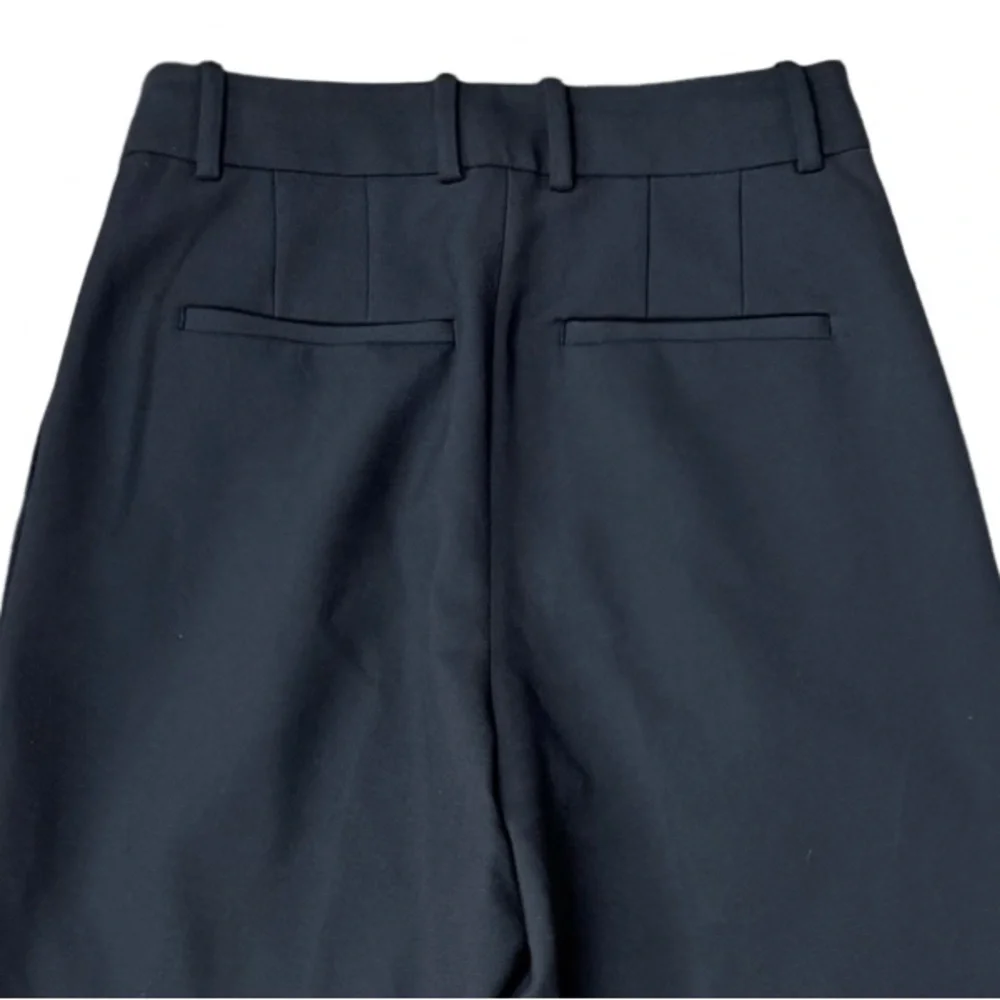 Aritzia Babaton Black Pleated Wide-Leg High-Rise Pants Quiet Luxury Office EUC - Picture 4 of 10